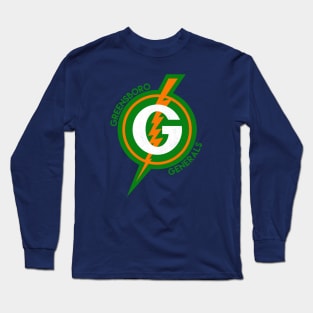 Defunct Greensboro Generals Hockey 1959-1977 Long Sleeve T-Shirt